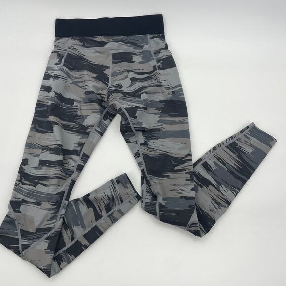 ALPHALETE Surface Pocket Legging Womens Size L Camo Mid Rise Ankle Length Grey - Picture 2 of 7